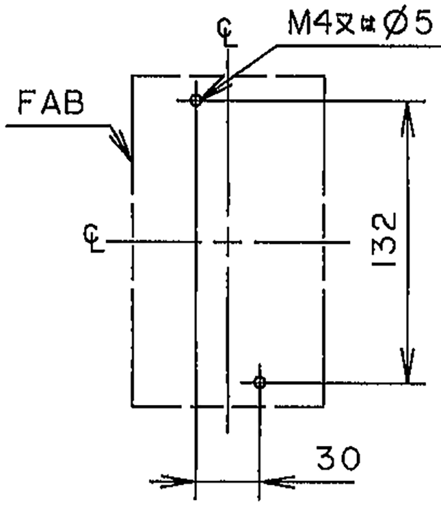 SA103B 取付穴寸法