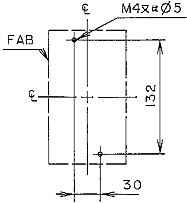 SA103R 取付穴寸法