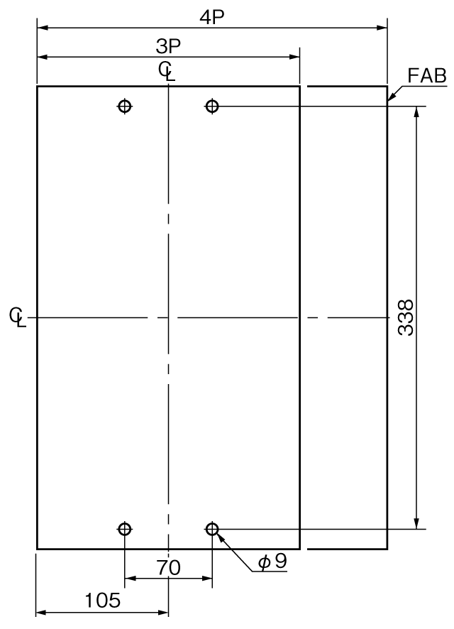 SA1603E 取付穴寸法