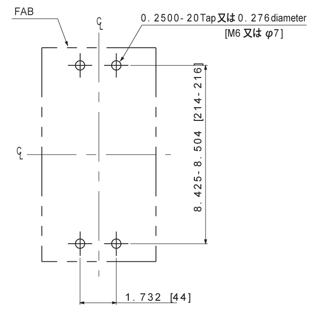 SA403BUL 取付穴寸法