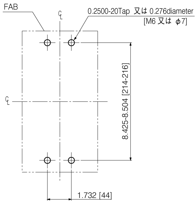 SA403CUL 取付穴寸法