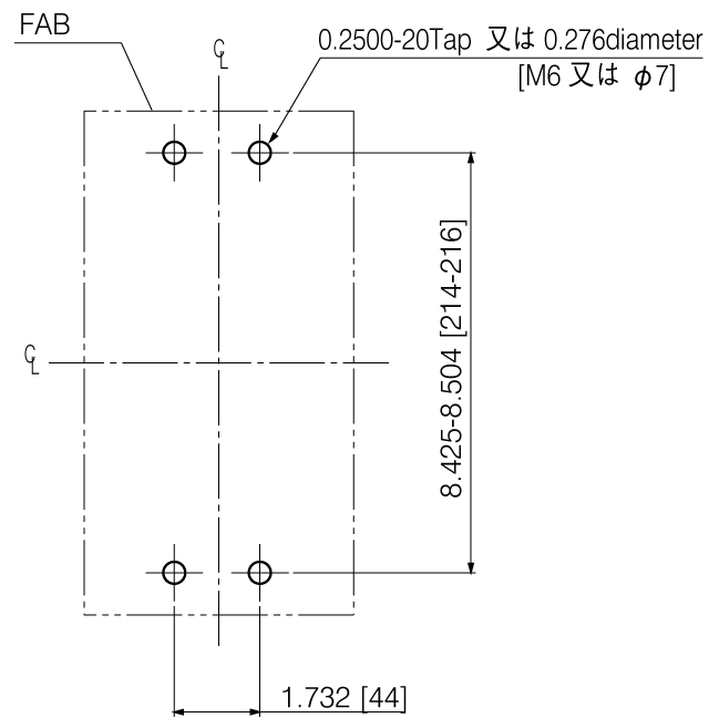 SA403RCUL 取付穴寸法