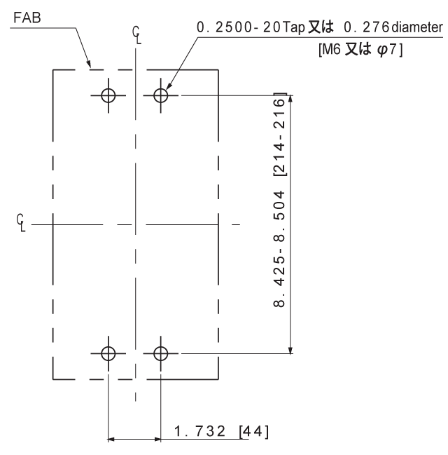 SA403RUL 取付穴寸法