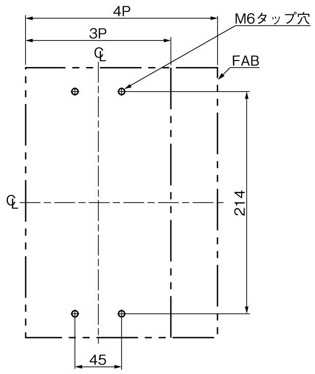 SA404E 取付穴寸法