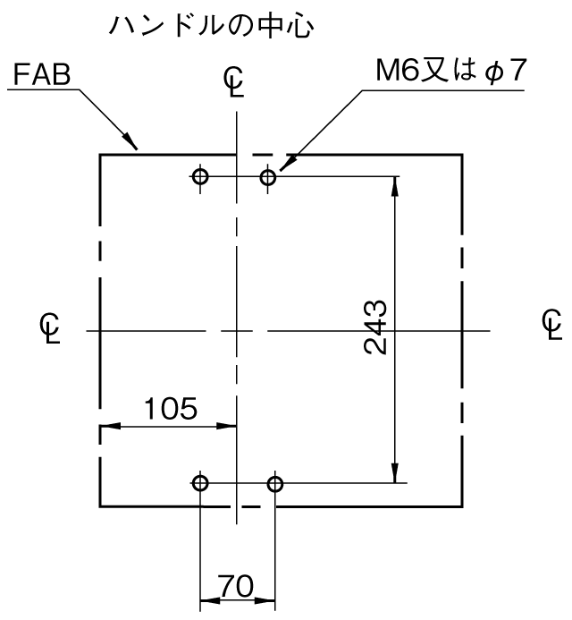 SA604H 取付穴寸法