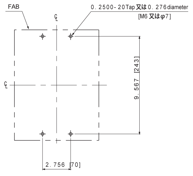 SA803RUL 取付穴寸法