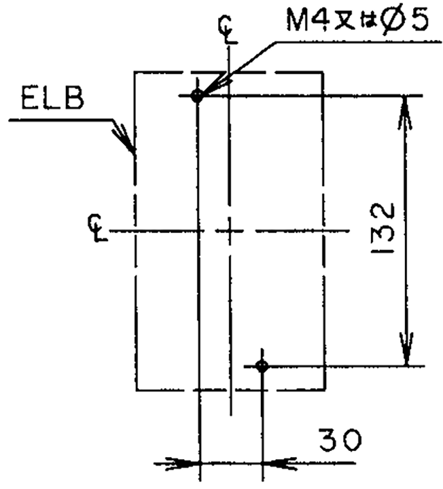 SG103B 取付穴寸法