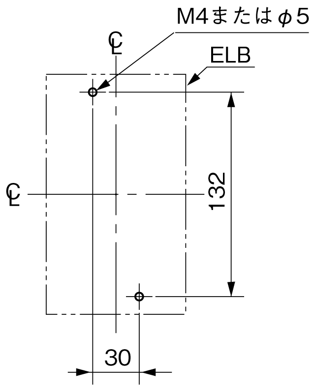 SG103C 取付穴寸法