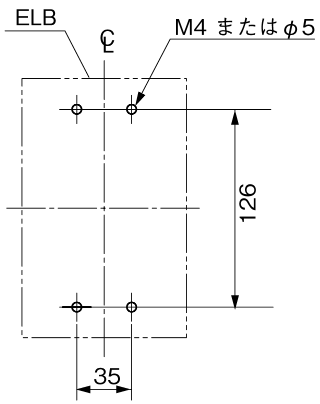 SG203RC 取付穴寸法