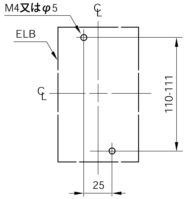 SG33B 取付穴寸法