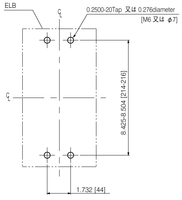 SG403CUL 取付穴寸法