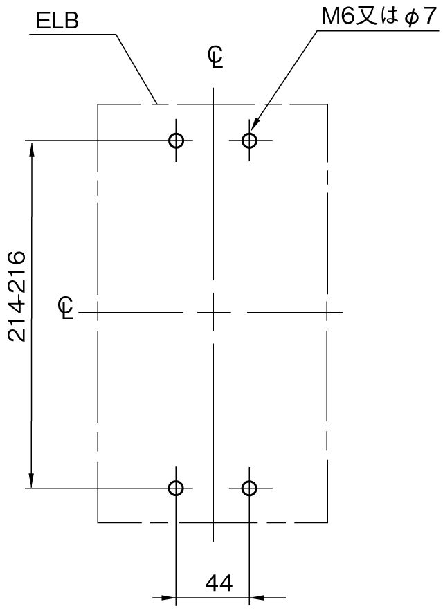 SG403RC 取付穴寸法