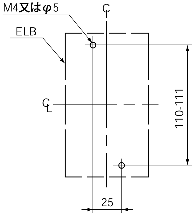 SG53B 取付穴寸法