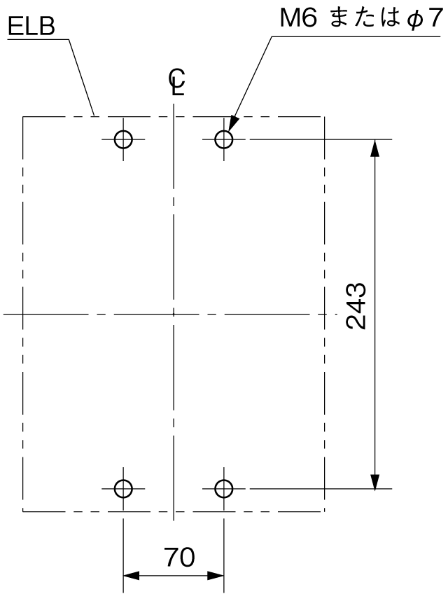 SG603RCD 取付穴寸法