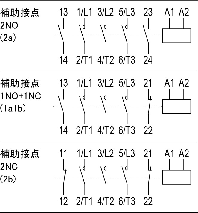 接点構成図 SC26DA 2P