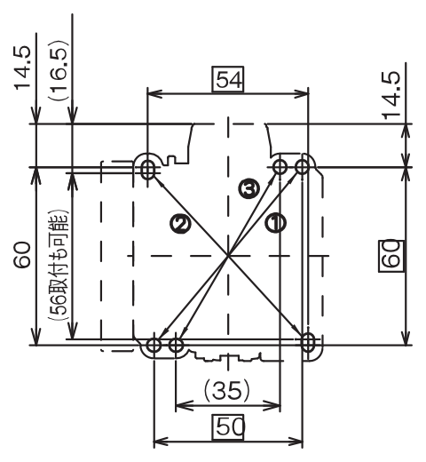 取付寸法図 SC26D 4P
