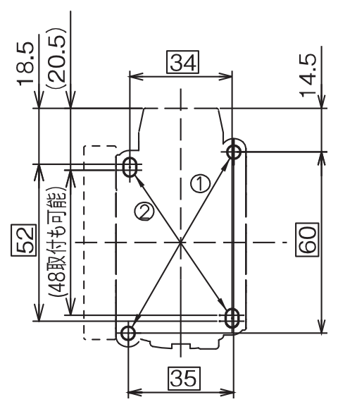取付寸法図 SCH4X 6P