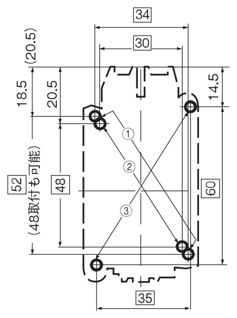 取付寸法図 SH-4 4P