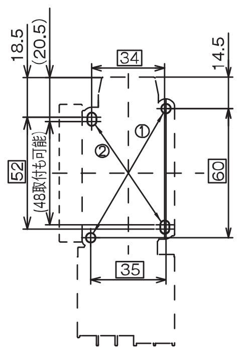 取付寸法図 SW12X 3P