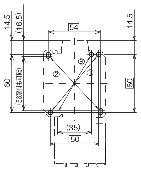 取付寸法図 SW20D 4P