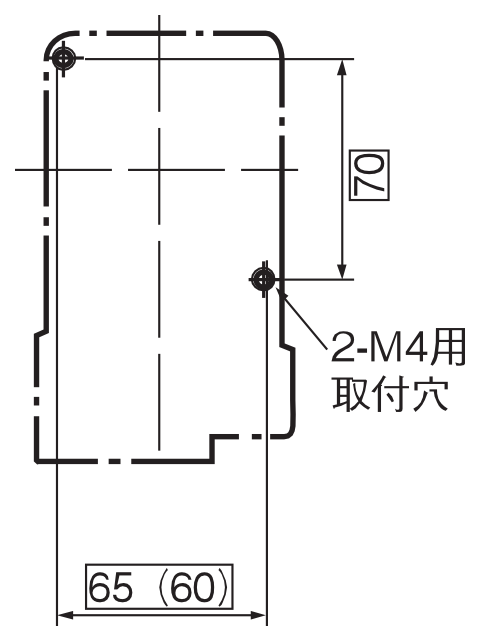 取付寸法図 SW-2N 4P