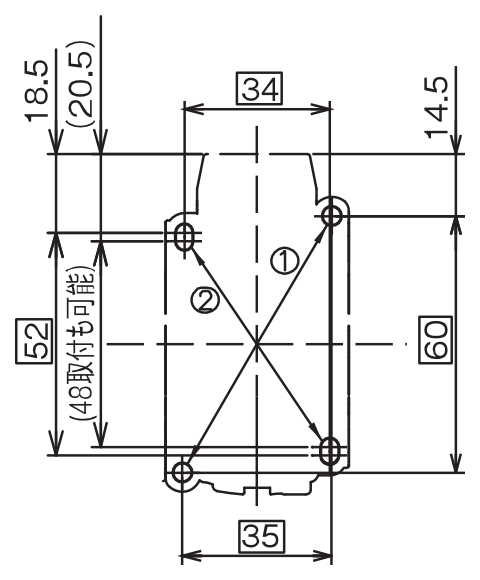 外形寸法図 SC12X 1P