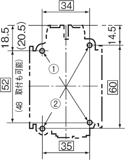 取付寸法図 SC-05 2P