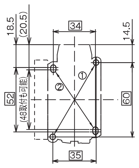 取付寸法図 SC12X 3P