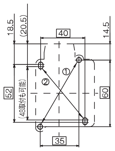 取付寸法図 SC20X 1P