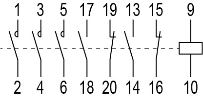 接点構成図 SRC3631-5-1N 4P
