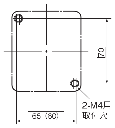 取付寸法図 SC-2N 4P