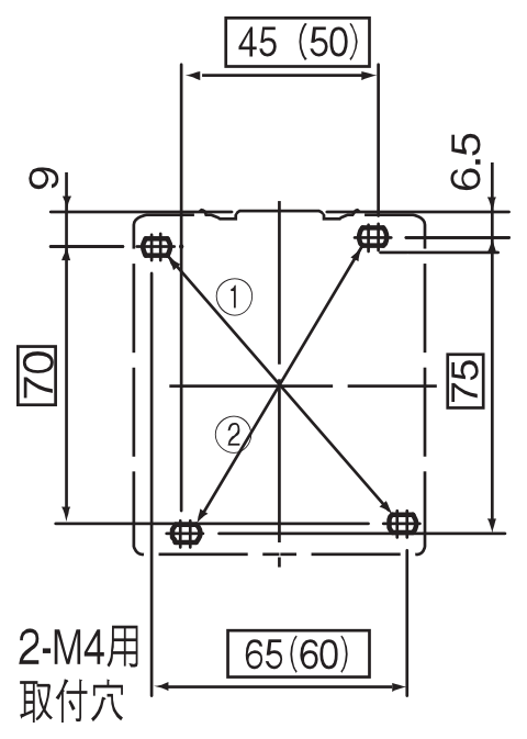 取付寸法図 SC-N2 4P