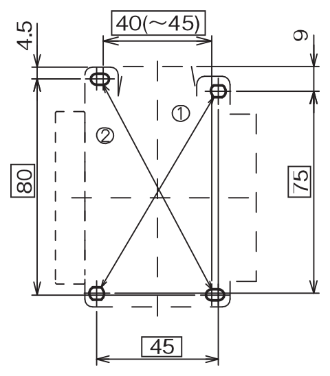 取付寸法図 SC65X 4P