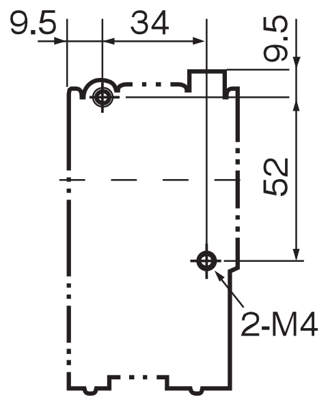 取付寸法図 SRCa3931-05 CN 2P