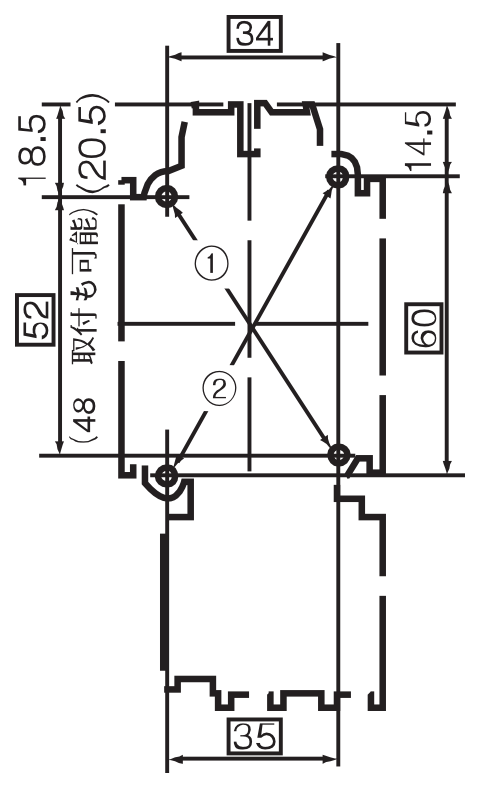 取付寸法図 SW-05 2P