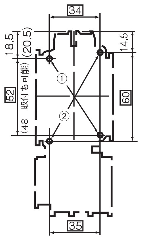 取付寸法図 SW-4-0 1P