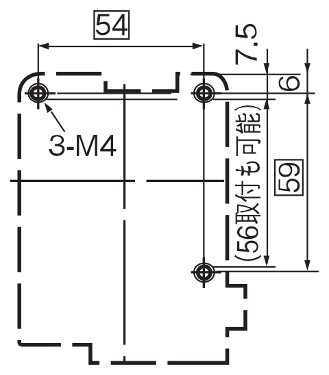 取付寸法図 SRC3931-5-1N CN 4P