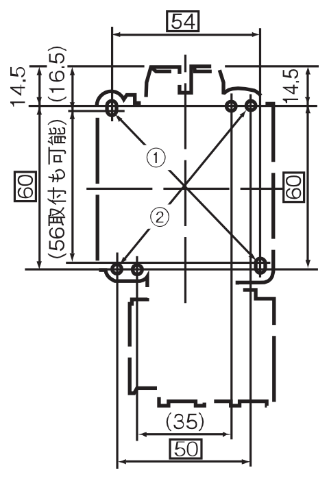 取付寸法図 SW-5-1 2P