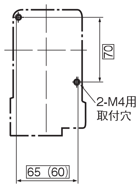 取付寸法図 SW-1N 4P
