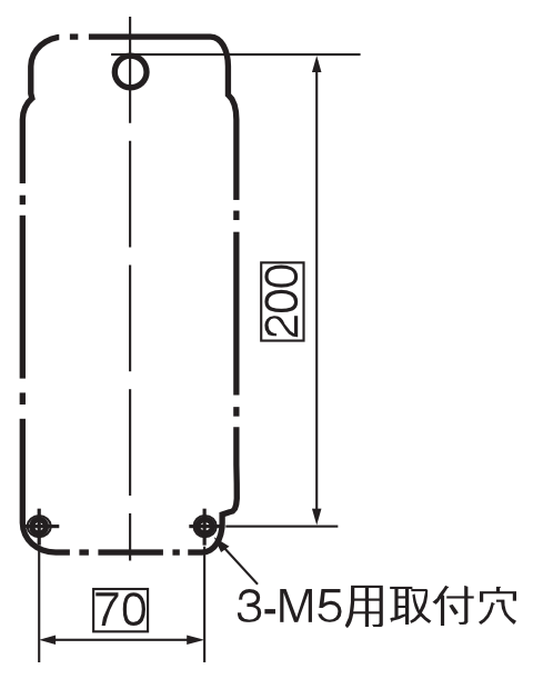 取付寸法図 SW-2SN 4P