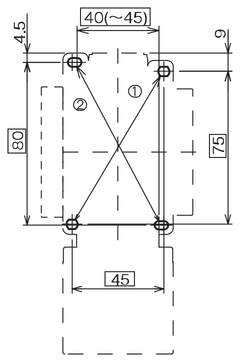 取付寸法図 SW50X 4P