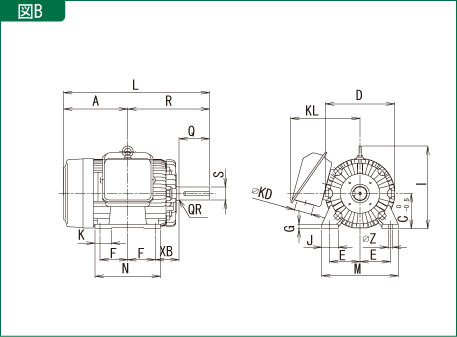 標準形センサレスgnb2 Series 製品外形図 共通仕様 富士電機