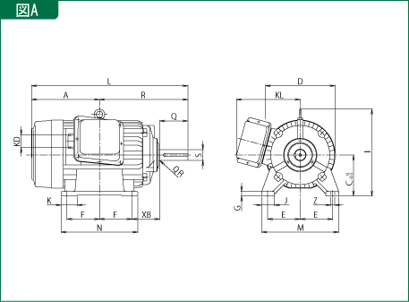 高効率形センサレス Gnp1 Series 製品外形図 共通仕様 富士電機