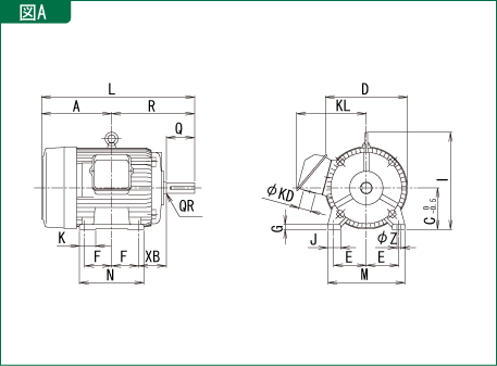 超高効率形センサレス Gns1 Series 製品外形図 共通仕様 富士電機