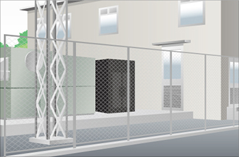 狭小変電所への設置イメージ